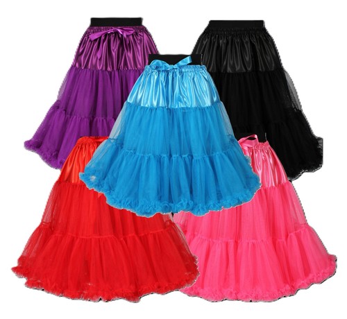 Tüllrock petticoat lang - petticoat,