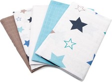 5er Set Spucktuch Mullwindel