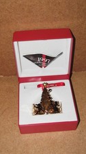 Georg Jensen Christmas Weihnachten Ornament 1997 vergoldet Baumschmuck OVP Box
