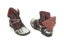 TMA 1991 EYES DAMENSCHUHE SHOES BOOTS STIEFELETTEN BRAUN LEDER 37 #15-9# WIE NEU