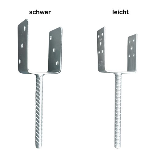 Pfostenträger typ - pfostenträger, u