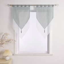 2er Bistrogardinen Wohnzimmer