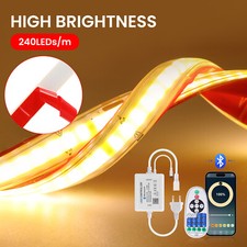 COB Neon LED Streifen 230V Stripe Lichtschlauch Leiste 240LEDs/M Wasserdicht