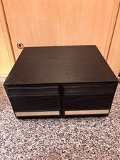 CD BOX 2 SCHUBLADEN REGAL FÜR 40 CD´S AUS HOLZ UND PLASTIK  SEHR GUTER ZUSTAND