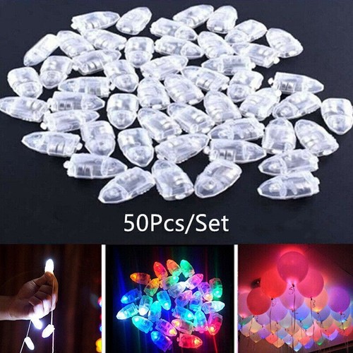 50x led luftballons laterne - 50x,