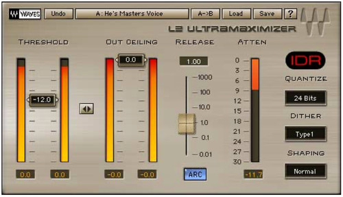 Waves ultramaximizer v15 - l2,