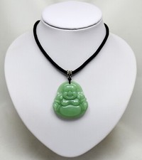 Modeschmuck,Kette,Jade - Anhänger Buddha mit Halsband Neu 1 Stück Handgefertigt