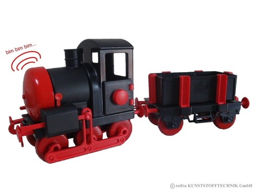 Kindereisenbahn schwarz rot - kindereisenbahn,, schwarz/rot