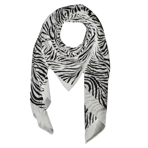 Baumwolltuch zebra weiß - baumwolltuch,