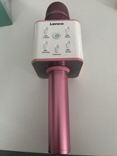 Lenco Bluetooth Karaoke Mikrofon – Pink – Mit Lautsprecher & Echo-Effekt BMC-080