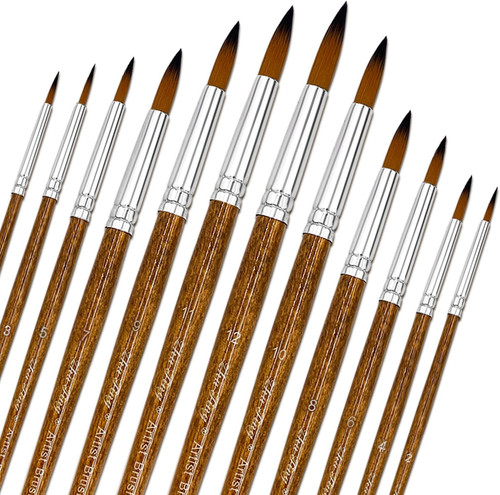 Paint brushes set pcs - set,, 12