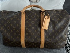 Louis Vuitton Keepall Boston Reisetasche 50 Braun Canvas