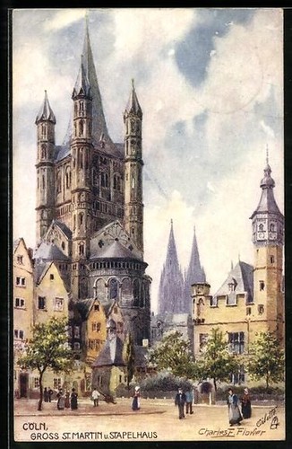 Künstler charles f - künstler-ak,
