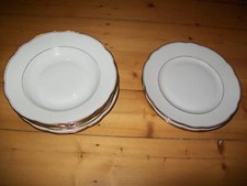 Tafel service mit goldrand von - mit,