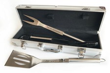 Grillbesteck mit Name graviert Gravur Grillzange Grillkoffer Geschenk Männer