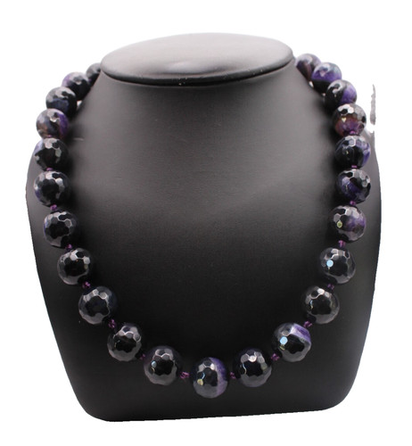 Collier edelstein lila - collier,