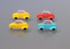 █► 4* Messerschmitt Kabinenroller KR200 TG500 Tiger gelb rot türkis IMU H0 1:87