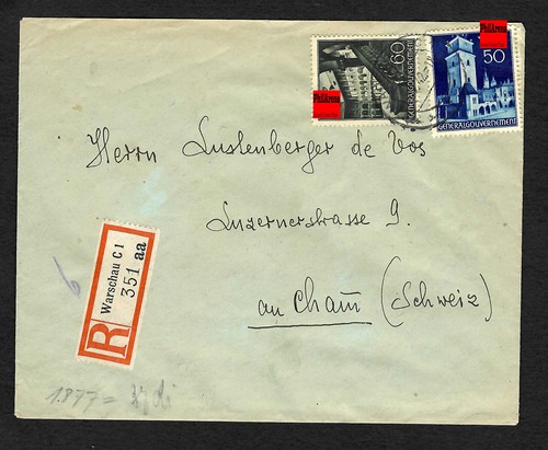 Auslandspost einschreiben - gg,