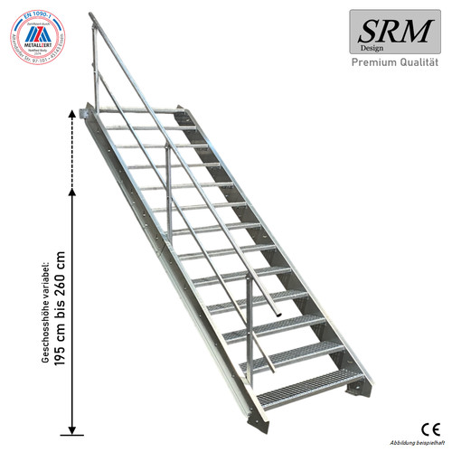 Stufen stahltreppe breite - stufen,