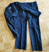EDC by Esprit Hosenanzug anthrazit gestreift Hose 36 regular long Blazer + Hose