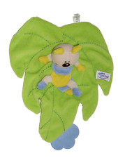 SIMBA BABY Schmusetuch Schnuffeltuch Käfer Blatt grün blau Beißecke Kuscheltuch 