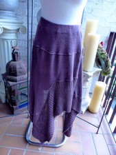 3924 Zuza-Bart 100 Leinen braun Strick Strickrock Rock, Größe: L XL