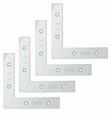 20x Winkelverbinder Bauwinkel flach Winkel Metall Montagewinkel Stahl 25-100 mm