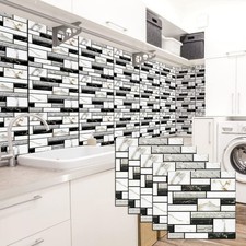 3D Fliesenaufkleber Selbstklebend Küche Wandfliesen Aufkleber Badezimmer 30x30cm