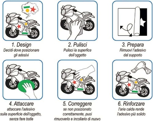 Motorrad aufkleber kit - aufkleber,