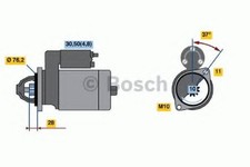 BOSCH 0 986 022 450 Starter Anlasser 2,2kW für AUDI A6 Avant (4F5, C6) 12V