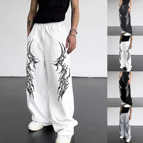 Lockere wide leg herren hose - lockere,
