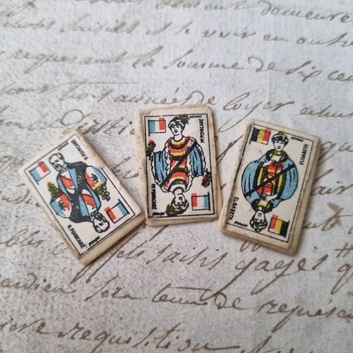 Alte spielkarten miniatur - alte,