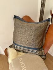 BASSETTI Kissenhülle 65x65 ROCCARASO B1 Blau Bunt KISSEN SATIN Stehsaum Bezug