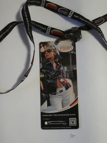 Formel vip ticket 2002 - vip,