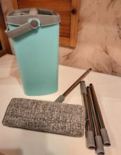 Bodenwischer Wischmop Set Wisch Komfort Mopp Eimer 2-Kammer Auswring-Mechanismus