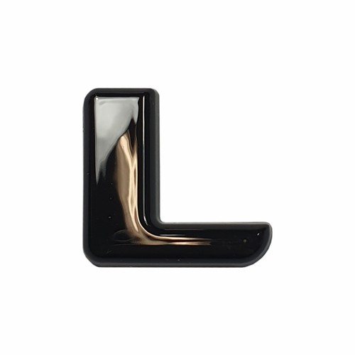 Relief buchstabe schwarz - 3d-relief-buchstabe,