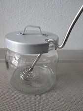 IKEA Burken Marmeladendose Geleedose Honigdose Vorratsglas Glas mit Löffel RAR