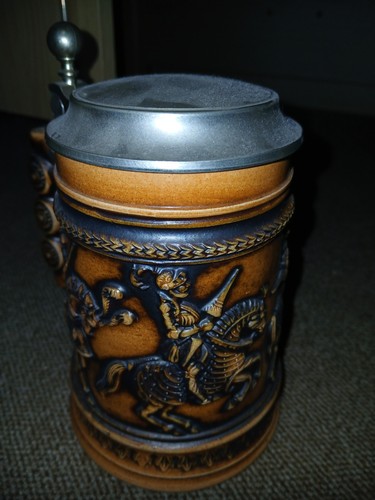 Porzellan bierkrug mit - porzellan,