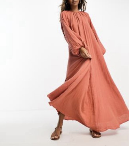 Asos muselin maxikleid - asos,