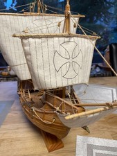 Segelschiff -Santa Maria- Christoph Kolumbus fertiges Holzmodel, schöne Details