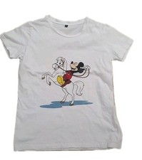 T-Shirt Micky Maus Damen weiß