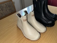 Albicker Gummistiefeln Damen Größe 39 NEU Unbenutzt GRAU/WEISS, Ein paar