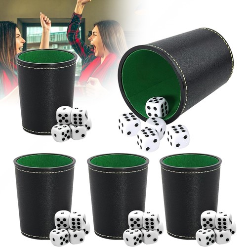 Würfelbecher leder set - würfelbecher,