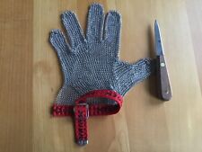 Kettenhandschuh/incl Austernmesser/ Öffner Channel Gr. L