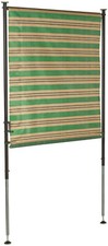 Klemm Senkrechtmarkise Balkonsichtschutz Trennwand grün-beige 120 x 225-275 cm 