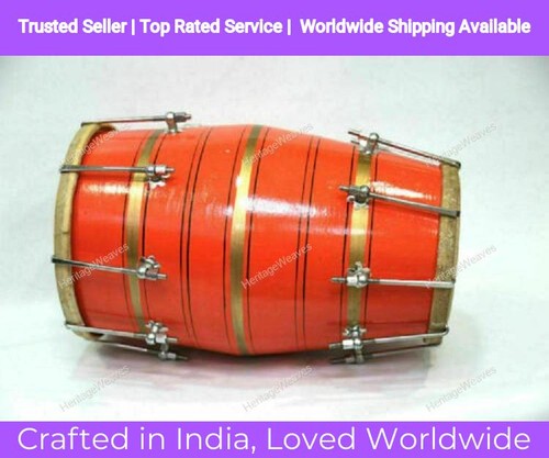 Indische holz dholak - indische,