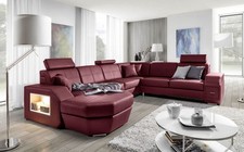Edle Design Polster Eck Couch