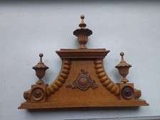 Regulator Krone  Aufsatz Holz