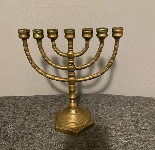 Vintage menora massiv messing - vintage,
