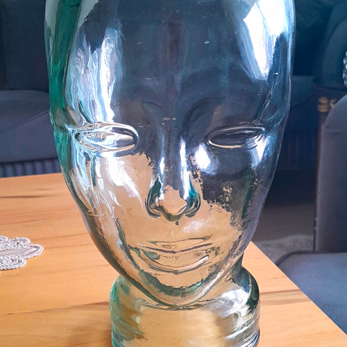 Glas kopf skulptur büste - kopf, skulptur/büste